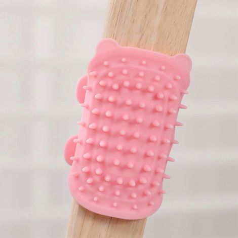Accessoire de chatouillement pour animaux, peigne à chatouiller, brosse à griffer pour chats, outil à griffer pour animaux avec 63 dents de peigne à tête ronde, gratte-dos pour chiens et chats (1/5)