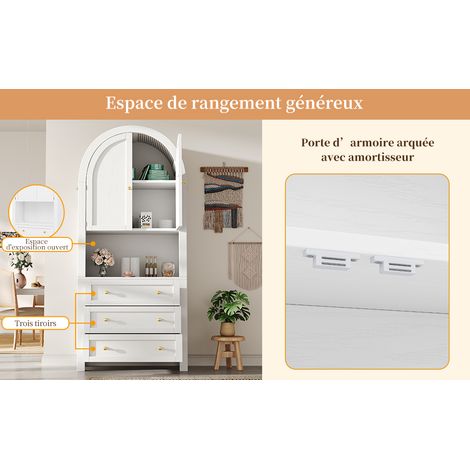 Armoire de rangement à poutres élevées, avec des tiroirs et des portes. Une porte de rangement à poutres élevées, indépendante, est disponible pour la cuisine et le salon (1/5)