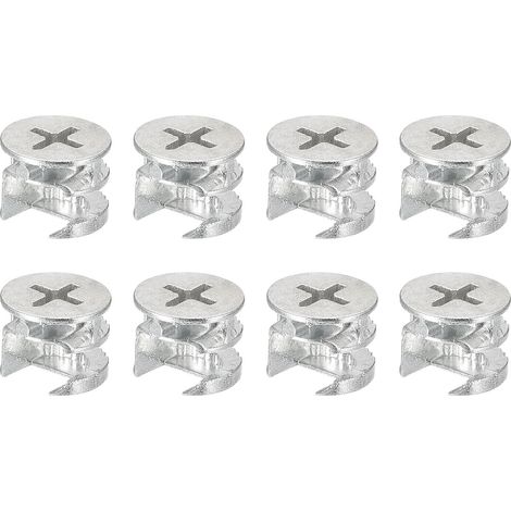 Cam Serrure Écrou pour Meuble 8pcs 15x12mm Joint Connecteur (1/5)