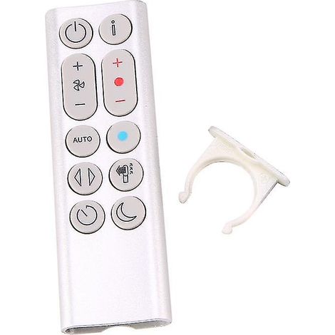 Télécommande de remplacement pour purificateur d'air HP04, HP05, HP06 et HP09 (ventilateur chauffant et rafraîchissant) (argentée) (1/5)