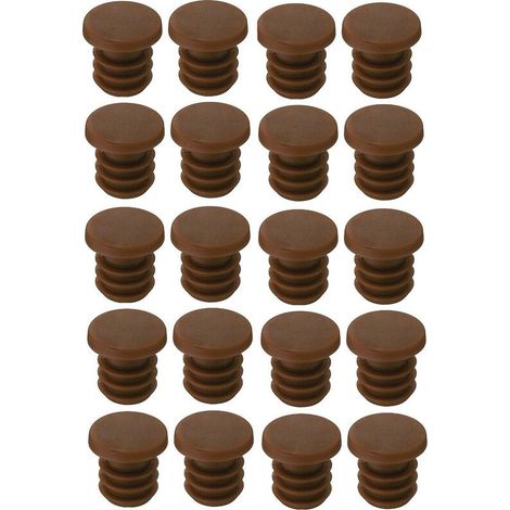 20x Amortisseur de porte butée silicone 6mm marron butoir meuble placard cuisine (1/2)