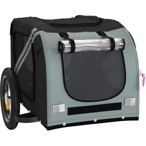 Rimorchio/carrello per animali domestici grigio 020044266