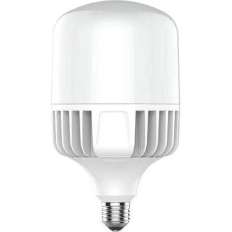 E40-60W LED Bulb - Cool White 6500K - 6000 lm - Turbine Design and Heat Sink Plate - Industrial and Outdoor Lighting, E40 Base, White - Pack of 1