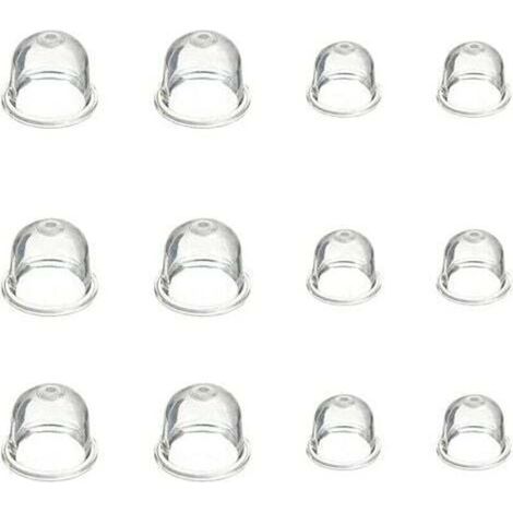 12 Pièces Carburateur Amorce Pompe Ampoule 19 mm et 22 mm Poire Pompe Amorcage Accessoires de Carburateur pour Debroussailleuse Tronçonneuse Souffleur Tondeuse (1/4)