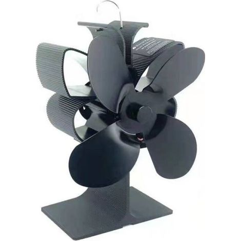 Ventilateur Poele à Bois, 4 pales Alimenté à la Chaleur Ventilateur à Poêle Ventilateur Cheminee, Ventilateur A (1/5)