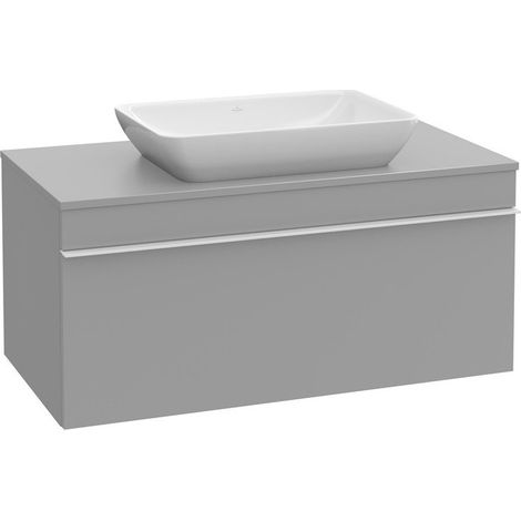 Mobile lavabo, 757 x 436 x 502 mm, modello sospeso, In legno, lavabo centrale Olmo Impresso