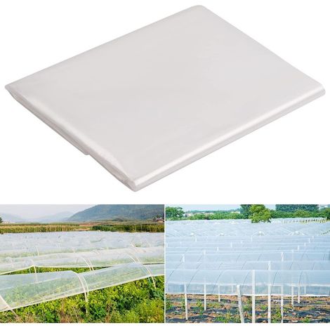 Bâche serre transparente 3x3m UV résistante, film plastique jardinage agriculture, couverture protection serres (1/5)