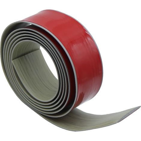 Profilé de transition pour carrelage et stratifié, 5 cm, grain de bois gris, idéal pour le collage de carreaux et de stratifiés. (1/5)