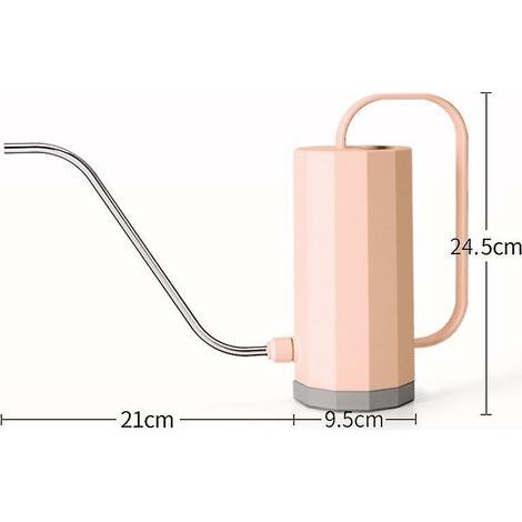 1,2l Arrosoir Rose Fleurs Avec Bouche Longue En Acier Inoxydable Pour Arrosage Intrieur Et Extrieur (1/4)