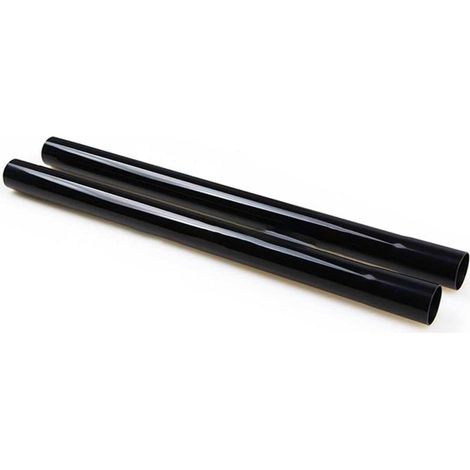 Tube d'aspirateur Compatible avec tous les modèles d'aspirateur tube d'extension en plastique Ø 35 mm, 2 pièces de 45 cm de long, noir (1/5)