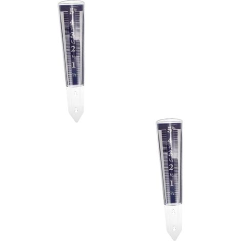 2stücke Transparent Regenmessgerät Mit Erdspieß Präzises