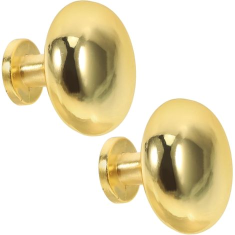 Lot de 2 poignées de porte dorées pour portes intérieures (1/5)