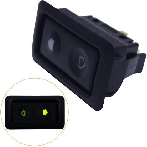 Interrupteur de Lève-vitre Universel 6 Broches 12V pour Voiture, Bouton Momentané de Montage sur Panneau (1/5)