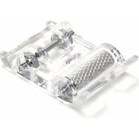 Roller presser foot with wheel for Alfa, SINGER, Elna, Juki, SilverCrest, Janome, Brother sewing machines (Snap-on) (1/4)