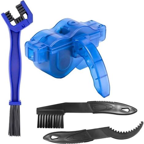 nettoyeur chaine velo,Nettoyeur de Chaîne De Vélo ,nettoyant chaine moto,4 pcs Nettoyage Chaîne Vélo Outils d'Entretien Nettoyeur de Pétrole Bike Chain Cleaner (1/5)