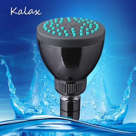 1 pc pommeau de douche ABS Chrome tenu dans la main économie d'eau rond pommeau de douche universel salle de bain SPA pommeau de douche (1/4)