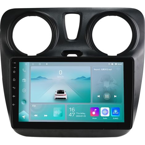 Autoradio pour Lodgy Dokker (2012-2021), 9 Pouces Android 13 écran Tactile 2+32 Go Navigation GPS avec Carplay Android Auto WiFi Bluetooth Commande au Volant USB (1/5)