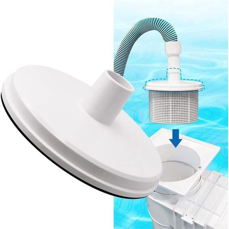 Plaque d'aspiration pour écumoire de piscine creusée Hayward – Adaptateur droit 1-1/2 pouce – 8 pouces de diamètre – Modèles SP1082, 1084, 1085, 1075