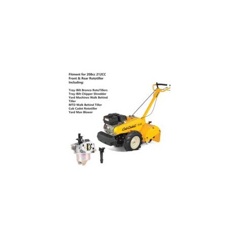 Compatible avec carburateur 951-12785 951-05021 pour motoculteur Cub Cadet RT65 Troy Bilt 751-12785 951-10797 951-12124 170-COA HY-170HB 208cc 212CC EngineChampion 46515 46514 4000 Generator
