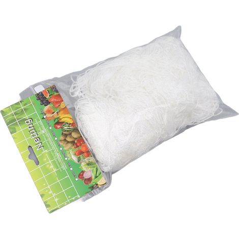 Filet de treillis blanc en polyester pour plantes grimpantes de jardin, fruits et légumes, multicouches, pour la maison, le jardin et la ferme, 1,5 x 9 m (1/5)