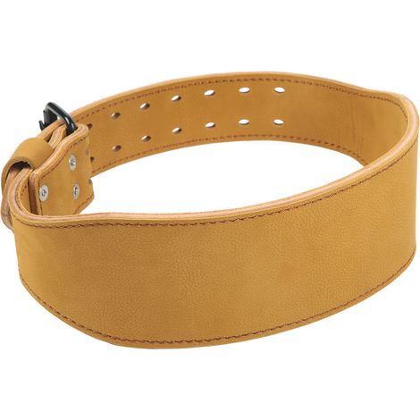 Ceinture de fitness boucle acier cuir vache respirante protecteur lombaire pour haltérophilie tractions squats (1/5)