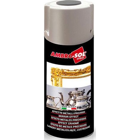 Bomboletta Spray Metalli Preziosi 400 ml Ambrosol Specchiante Oro 6 Pezzi