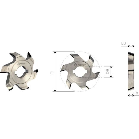 MTECF038.6 - KANTENBAND-FRÄSEN AUS DIAMANT FÜR GEHRUNG MIT BOHRUNG - MOBILTECNICA  .6D68,2  LU 9  ZTOT4  DB16 + 2 DKN  SMUSS 65°  LI  H3