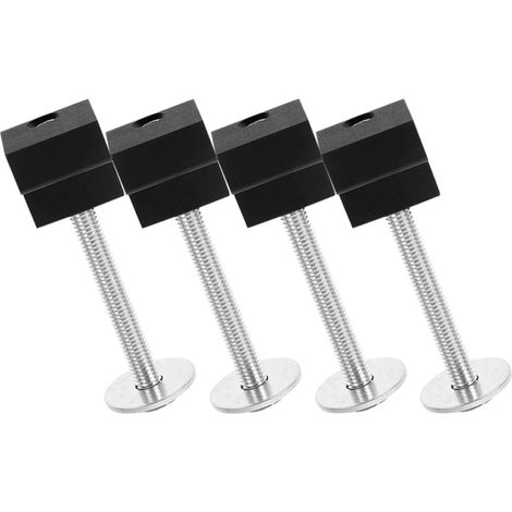 Type Mounting Clamps for Truck Toolbox 4 Pieces Black