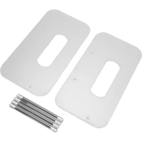 Porte-assiettes en acrylique pour assiettes en carton rondes et carrées en mousse plastique de 18 à 30 cm (7 à 12 pouces), à usage unique, pour placard ou plan de travail. (1/5)