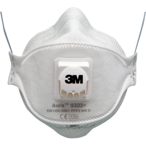 3M Respiratore Serie 9000 Art. 9322+ per polveri, Classe FFP2 NR D