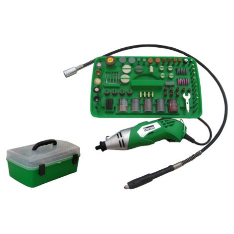 Miniutensile rotativo/Minitrapano 170W tipo Mini Drill con 218 accessori in valigetta
