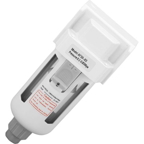 Filtre à air G3/8 po avec manomètre, régulateur d'air comprimé 0,1 à 0,85 MPa, fonction de purge (1/5)