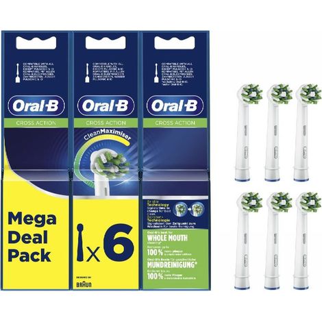 Recambio oral b pack 6 crossaction