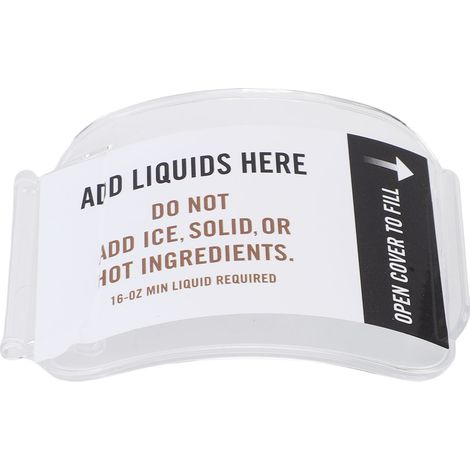 Couvercle supérieur de Machine à Slushie de 88oz, ABS, lavable au lave-vaisselle, couvercle de récipient transparent de remplacement (1/5)