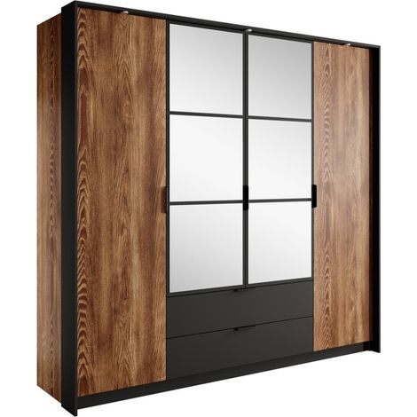 Armoire Flodale 101 , 210x224x59cm, Portes d'armoire: Avec des charnières, Nombre d'étagères: 0