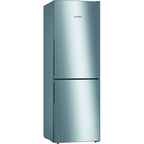 frigorífico combinado 60cm 287l a ++ acero inoxidable agitado - kgv33vleas - bosch - (1/4)