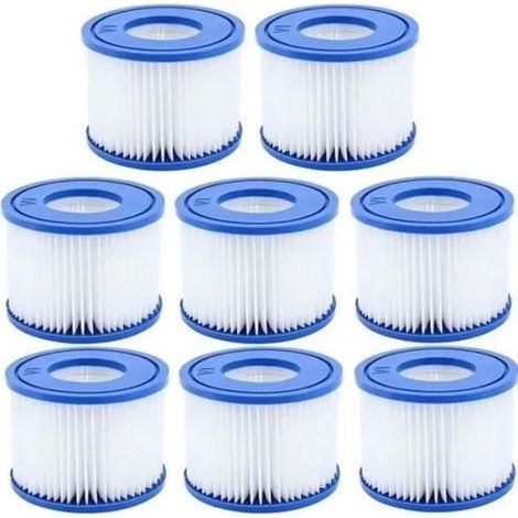 Poolfilter – Typ VI – 8 Stück – Für Bestway Spa – Poolpflege (1/5)