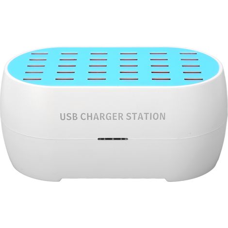 Station de charge USB 30 ports avec reconnaissance intelligente de charge, chargeur USB 160 W pour plusieurs appareils, idéale pour les voyages, les réunions, les écoles, les centres commerciaux et le (1/5)