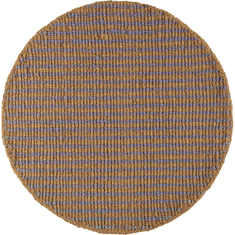 Runder Jute-Teppich, 180 cm Durchmesser.