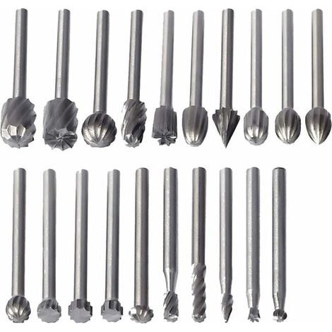 20 HSS-Fräser – 3-mm-Schaft – Für Dremel – Holzfräszubehör – Multifunktionswerkzeug (1/4)