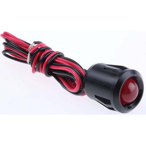 Voyant LED lumineux Rouge RS PRO, dia. 14mm, 12V c.c. ( Prix pour 1 )