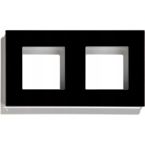 Schwarzer 2-Feld-Glasrahmen für das RTX SH-System (1/3)