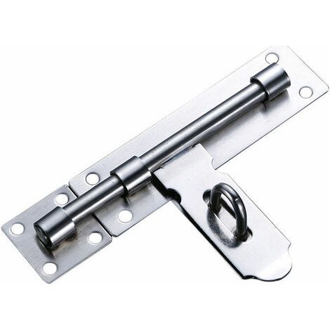 Serrure de porte à 8 barres, verrou coulissant, loquet en acier inoxydable, serrure pour grange/entrepôt/garage/ferme