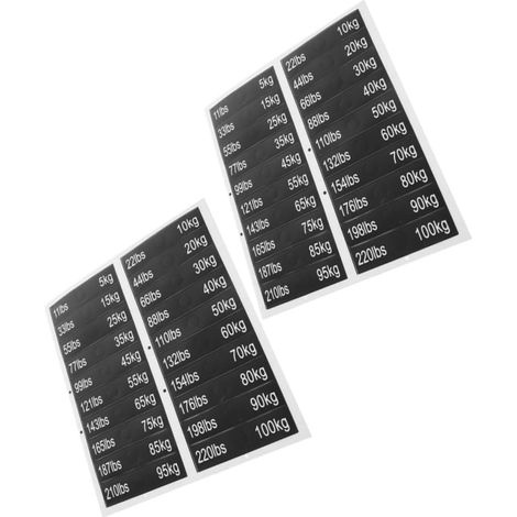 Feuilles Stickers Adh sifs pour quipement de Musculation (1/5)