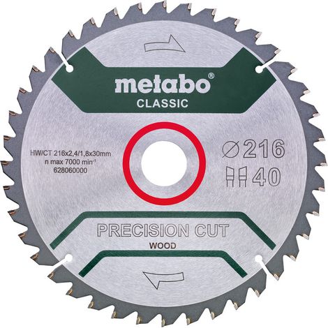 Metabo Precision Cut Wood Classic hoja de sierra 305 mm 56 dientes