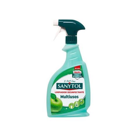 Limpiador desinfectante multiusos manzana 750 ml pistola (1/3)