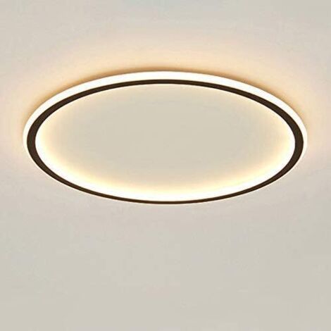 Plafonnier rond à LED à intensité variable, éclairage annulaire à trois couleurs changeantes, lampe de salon moderne et tendance pour la maison, la chambre à coucher, le bureau (30 cm) (1/5)