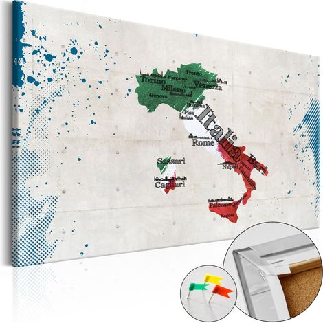 Quadri di sughero - Italy [Cork Map] - 60x40 (1/4)