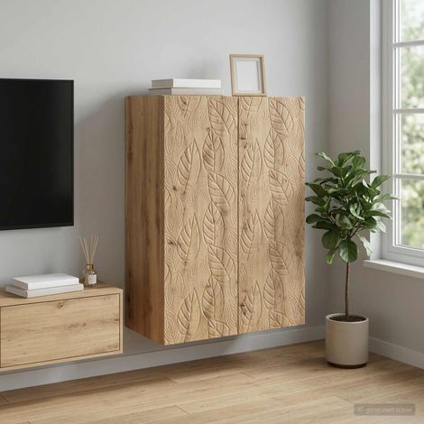 vidaXL Armoire Murale 66 x 34,5 x 90 cm Bois d'ingénierie