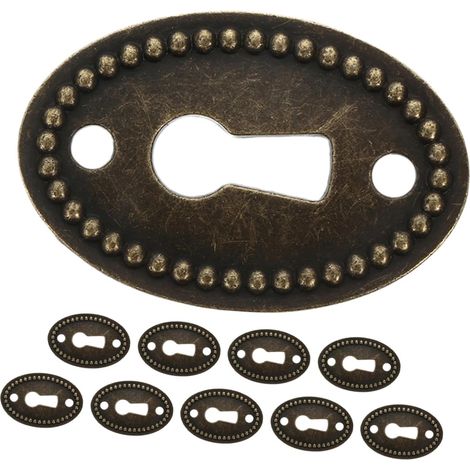 Cache-serrures décoratifs ovales polyvalents, lot de 10, en (1/5)